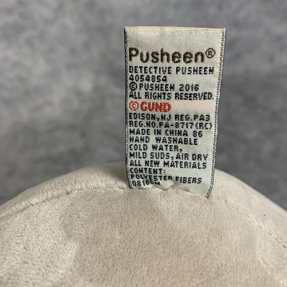 Pusheen Detective Plush UK Exclusive 12 inches Gund from 2016 New with Tags RARE - Picture 8 of 10